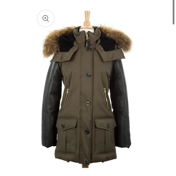 Mackage Cynthia Down Parka with Raccoon Fur Trim - Picture 1 of 6